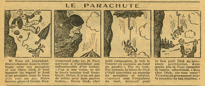 Cri-Cri 1930 - n°589 - page 11 - Le parachute - 9 janvier 1930