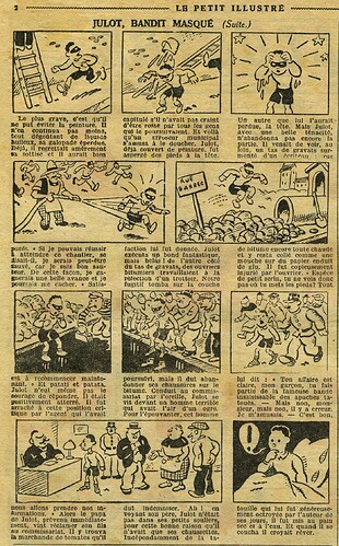 Le Petit Illustré 1931 - n°1377 - page 2 - Julot bandit masqué - 1er mars 1931