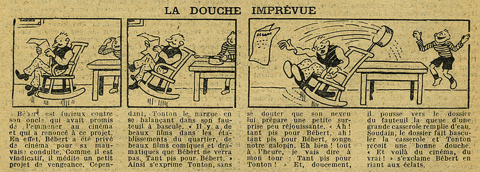 Le Petit Illustré 1928 - n°1243 - page 4 - La douche imprévue - 5 août 1928