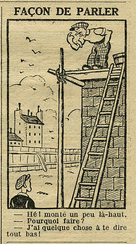 Le Petit Illustré 1933 - n°1474 - page 14 - Façon de parler - 8 janvier 1933