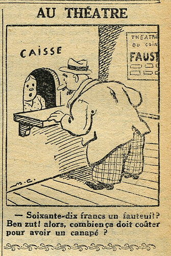 L'Epatant 1933 - n°1286 - page 7 - Au théâtre - 23 mars 1933