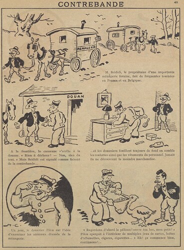 Guignol 1931 - n°160 - page 45 - Contrebande - 4 janvier 1931