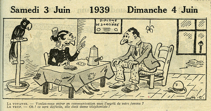 Almanach Vermot 1939 - 10 - Dimanche 4 juin 1939