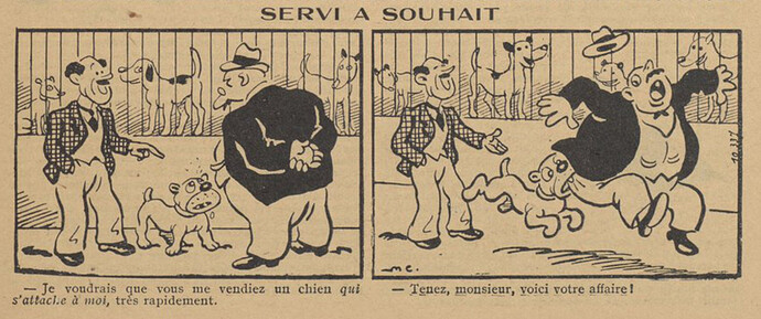 Guignol 1934 - n°14 - page 15 - Servi à souhait - 8 avril 1934