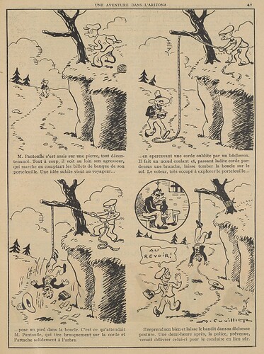 Guignol 1936 - n°20 - page 47 - Une aventure dans l'Arizona - 17 mai 1936