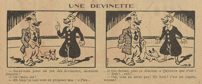 Guignol 1936 - n°6 - page 45 - Une devinette - 9 février 1936