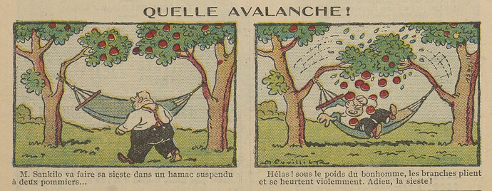 Guignol 1935 - n°25 - page 48 - Quelle avalanche - 23 juin 1935
