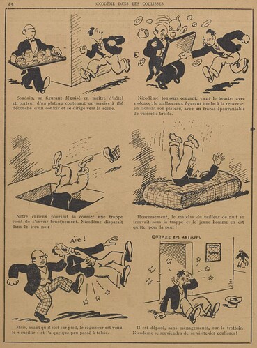 Guignol 1931 - n°180 - Nicodème dans les coulisses - 1er novembre 1931 - page 34