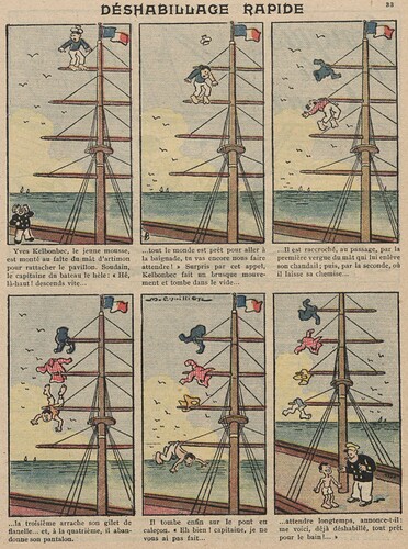 Guignol 1932 - n°215 - Déshabillage rapide (Kelbonbec) - 13 novembre 1932 - page 33