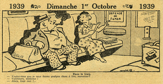 Almanach Vermot 1939 - 22 - Dimanche 1er octobre 1939