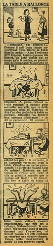 Le Petit Illustré 1934 - n°1546 - page 2 - La table à rallonge - 27 mai 1934