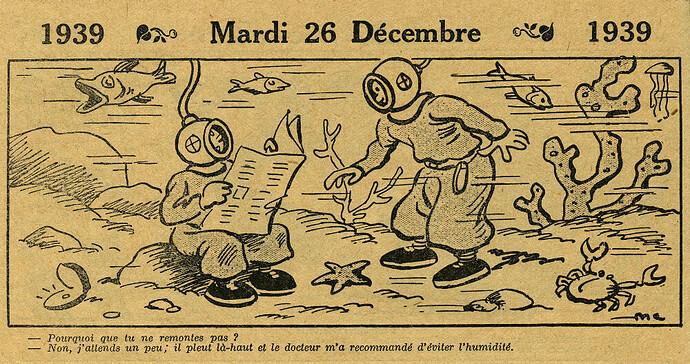 Almanach Vermot 1939 - 34 - Mardi 26 décembre 1939
