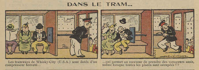 Guignol 1935 - n°24 - page 48 - Dans le tram - 16 juin 1935