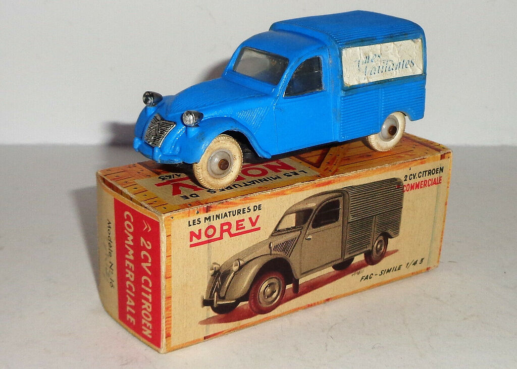 Norev Citroën 2CV Fourgonnette - Commerciale Grise - Collection N°16 - Plastique