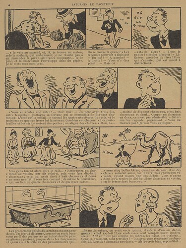Guignol 1935 - n°10 - page 4 - Saturnin le facétieux - 10 mars 1935