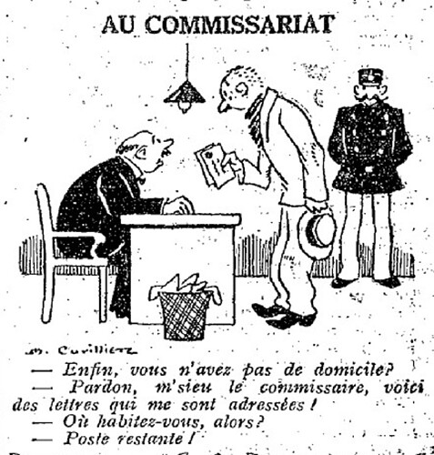 Le Pêle-Mêle 1927 - n°195 - page 11 - Au commissariat (G) - 13 novembre 1927