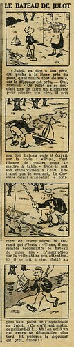 Le Petit Illustré 1933 - n°1504 - page 2 - Le bateau de Julot - 6 août 1933