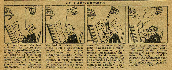 Cri-Cri 1928 - n°504 - page 6 - Le pare-sommeil - 24 mai 1928