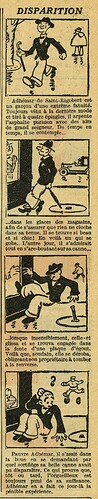 Le Petit Illustré 1928 - n°1237 - page 2 - Disparition - 24 juin 1928