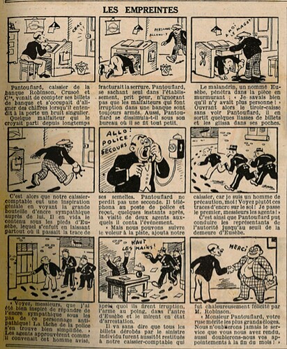 Le Petit Illustré 1935 - n°1613 - page 7 - Les empreintes - 8 septembre 1935