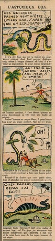 Le Petit Illustré 1937 - n°42 - L'astucieux boa - 31 janvier 1937 - page 8