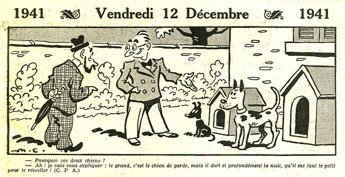 Almanach Vermot 1941 - 47 - Vendredi 12 décembre 1941