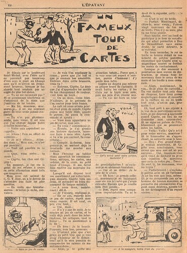 L'Epatant 1936 - n°1453 - Un fameux tour de cartes - 4 juin 1936 - page 12