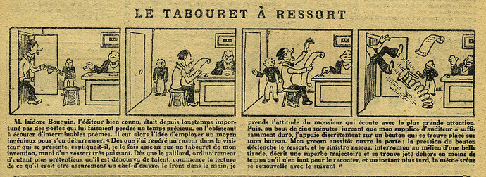 L'Epatant 1930 - n°1155 - page 13 - Le tabouret à ressort - 18 septembre 1930