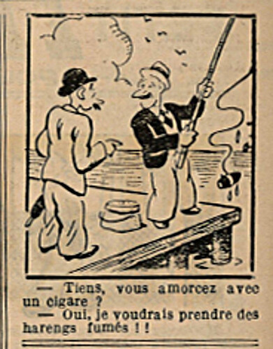 Le Petit Illustré 1935 - n°1612 - Tiens vous amorcez avec n cigare - 1er septembre 1935 - page 2