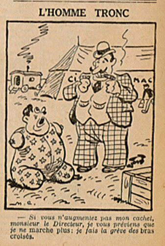 L'Epatant 1935 - n°1421 - L'homme tronc - 24 octobre 1935 - page 12