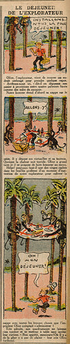 Le Petit Illustré 1936 - n°35 - Le déjeuner de l'explorateur - 13 décembre 1936 - page 8