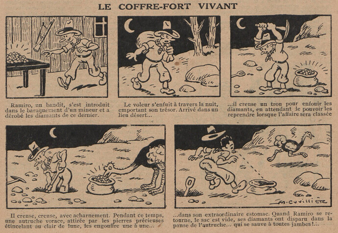 Guignol 1933 - n°272 - page 16 - Le coffre-fort vivant - 17 décembre 1933