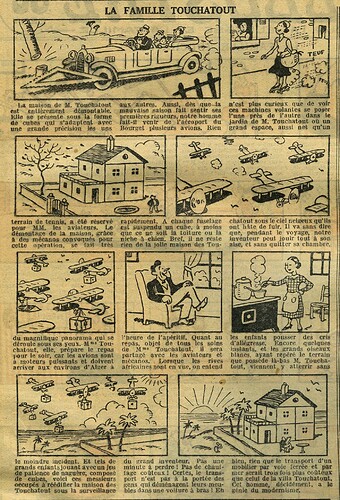 Le Petit Illustré 1934 - n°1536 - page 2 - La famille Touchatout - 18 mars 1934