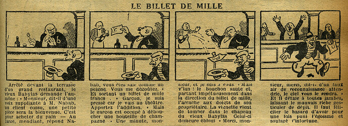 Le Petit Illustré 1930 - n°1356 - page 7 - Le billet de mille - 5 octobre 1930