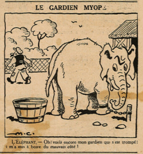 Le Petit Illustré 1936 - n°7 - Le gardien myope - 31 mai 1936 - page 3