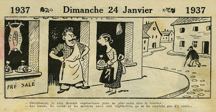 Almanach Vermot 1937 - 3 - Dimanche 24 janvier 1937