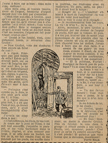 Almanach Vermot 1922 - 39 - L'usufruit - Mardi 7 novembre 1922
