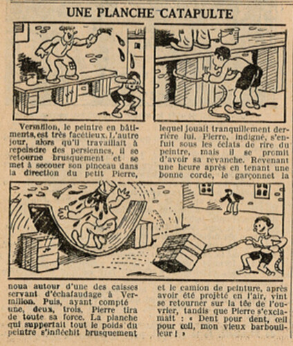 Le Petit Illustré 1935 - n°1624 - Une planche catapulte - 24 novembre 1935 - page 4