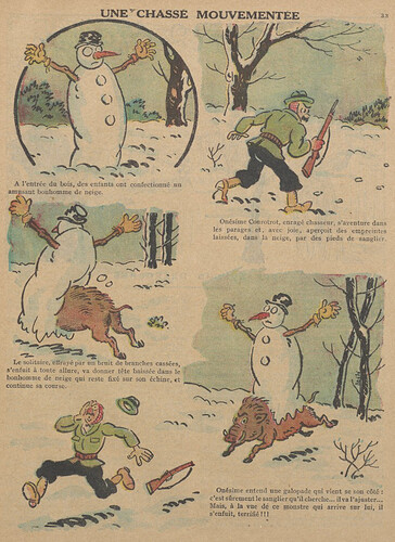 Guignol 1929 - n°133 - Une chasse mouvementée - 17 novembre 1929 - page 33
