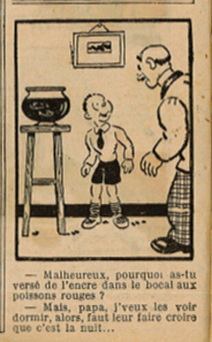 Le Petit Illustré 1935 - n°1588 - page 2 - Malheureux Pourquoi as-tu versé de l'encre - 17 mars 1935