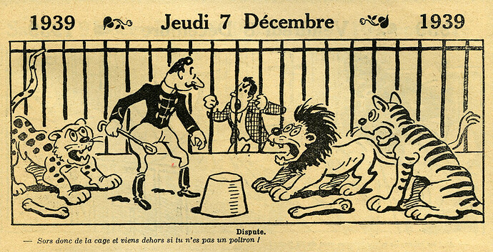 Almanach Vermot 1939 - 32 - Jeudi 7 décembre 1939