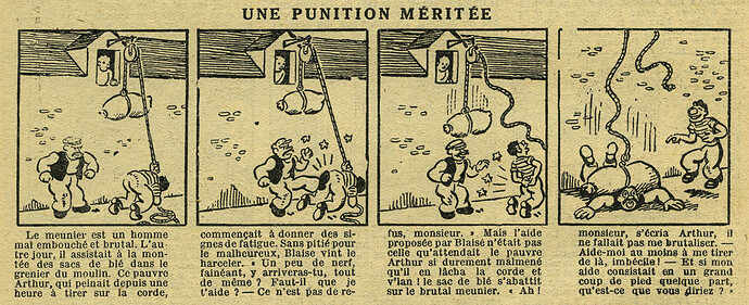 Le Petit Illustré 1930 - n°1324 - page 7 - Une punition bien méritée - 23 février 1930
