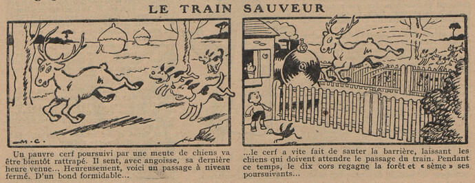 Guignol 1933 - n°263 - Le train sauveur - 15 octobre 1933 - page 12