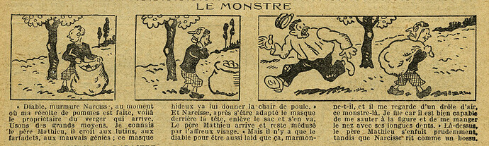 Le Petit Illustré 1928 - n°1253 - page 7 - Le monstre - 14 octobre 1928