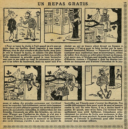 L'Epatant 1932 - n°1254 - page 10 - Un repas gratis - 11 août 1932