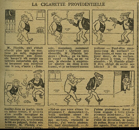 Cri-Cri 1927 - n°436 - page 11 - La cigarette providentielle - 3 février 1927