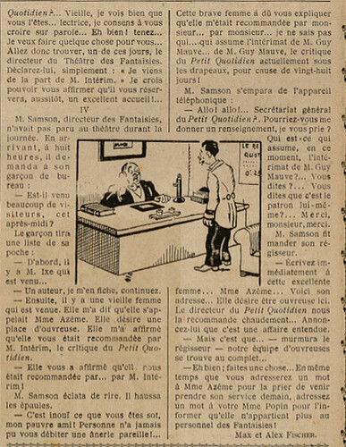 Almanach Vermot 1929 - 33 - De l'utilité des recommandations - Samedi 27 avril 1929