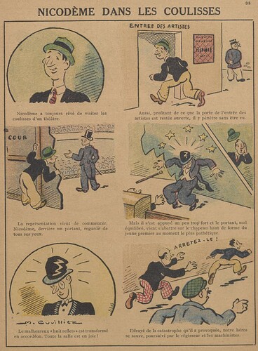 Guignol 1931 - n°180 - Nicodème dans les coulisses - 1er novembre 1931 - page 33