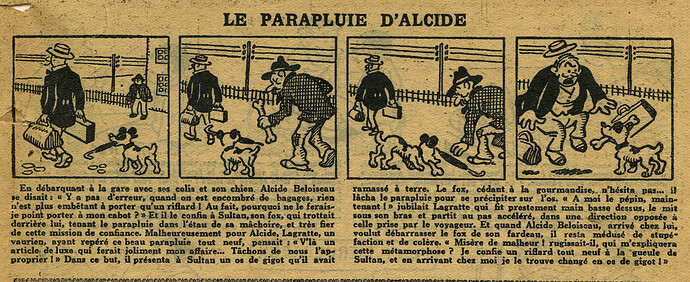 L'Epatant 1926 - n°961 - page 7 - Le parapluie d'Alcide - 30 décembre 1926