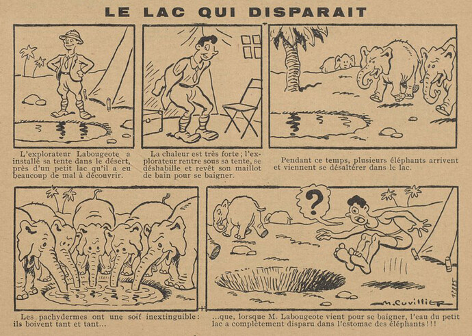 Guignol 1935 - n°2 - page 25 - Le lac qui disparaît - 13 janvier 1935